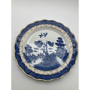 Booths "Real Gold Willie" Plate 7 1/2" w/Gold Trim A 8025 Signed M English